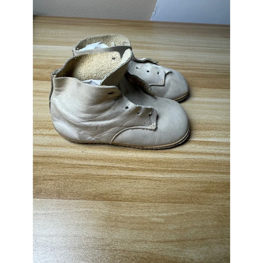Vintage‎ Baby Shoes Leather Booties Soft Sole Infant Christening Lot
